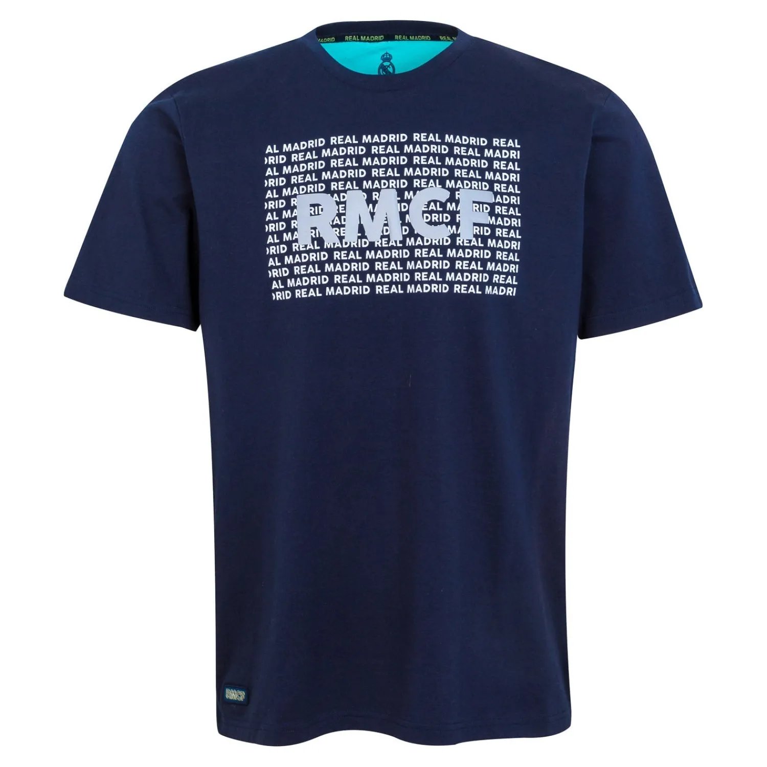 Hombre Foundry Bernabéu Neon Lights Camiseta Hombre Estampado RMCF Azul