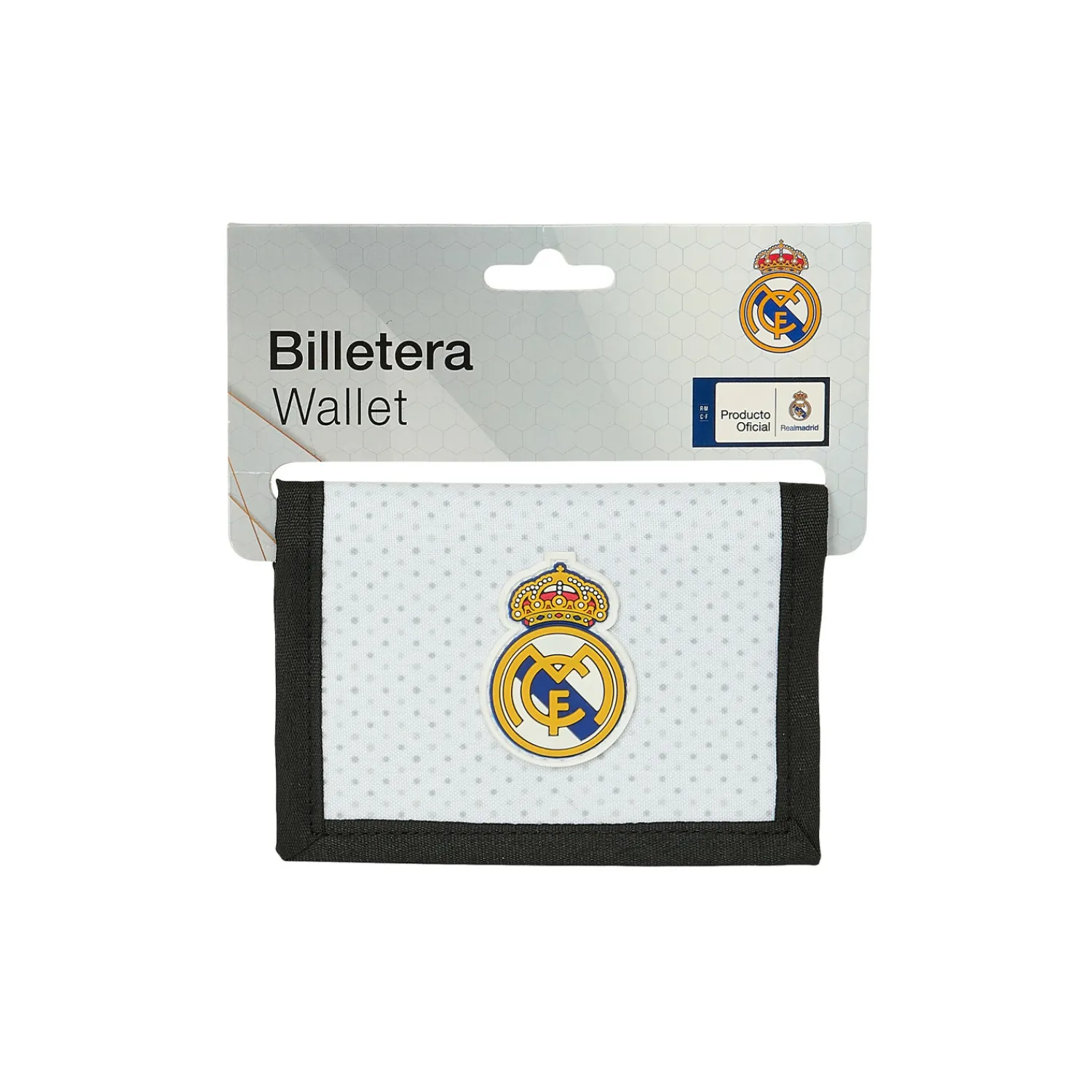 SAFTA S.A. Billetera Blanca/Negra Real Madrid