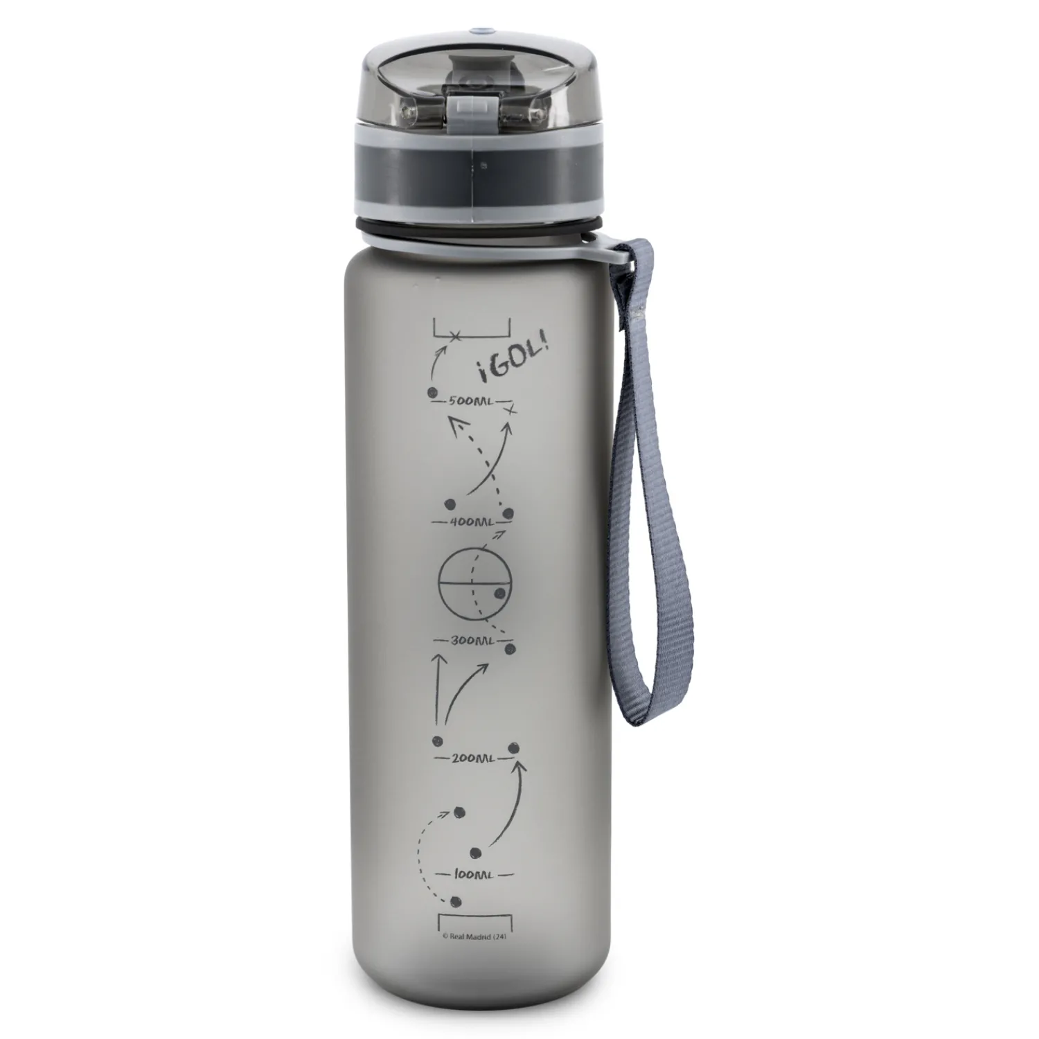 JLK Merchandising, S.L. Botella Deporte 650ml Gris Real Madrid