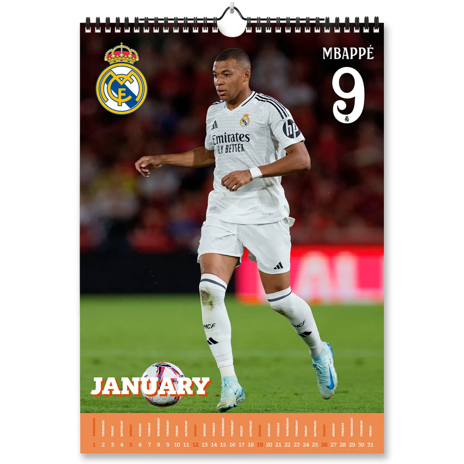 Grupo Erik Editores Calendario A3 2025 Real Madrid