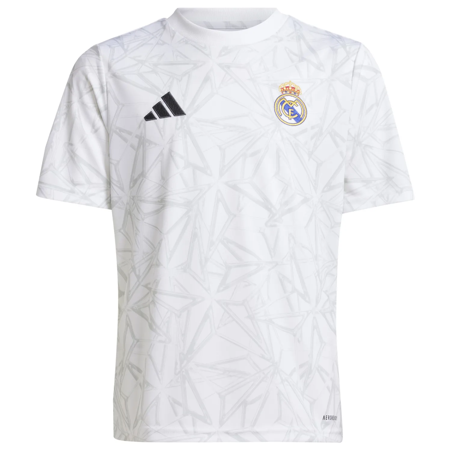 Adidas España, S.A.U Camiseta Calentamiento Niños Blanca 24/25