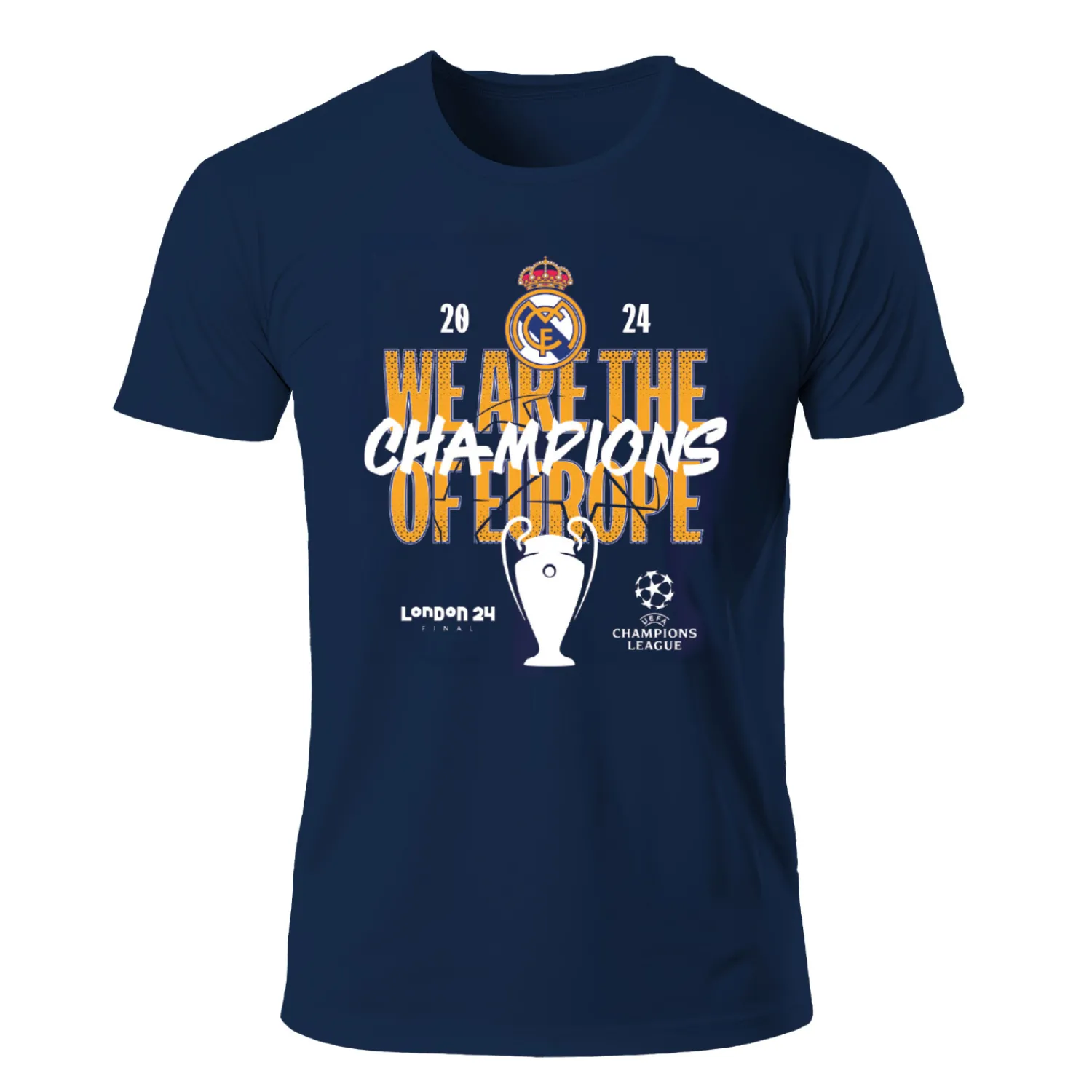 Hombre The Great Branding Company Camiseta Campeones UCL 15 Azul Marino Hombre