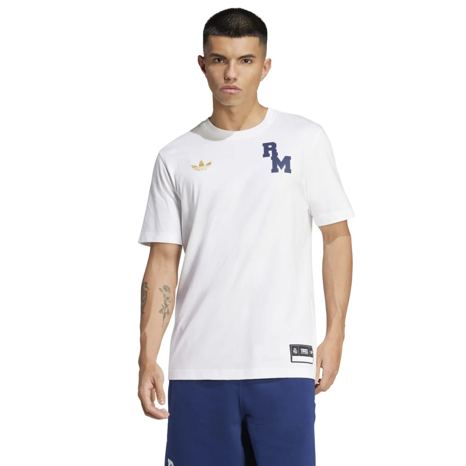 Hombre Adidas España, S.A.U Camiseta Hombre adidas Originals Varsity 24/25 Blanca