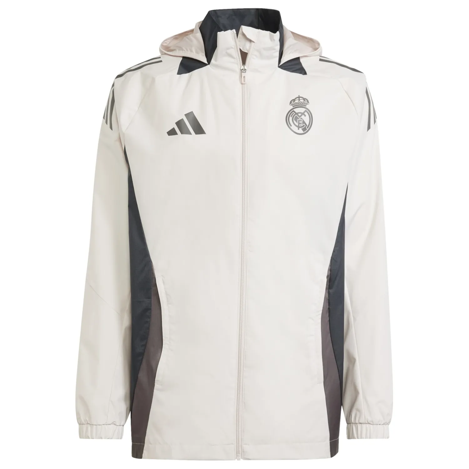 Hombre Adidas España, S.A.U Chaqueta All Weather Hombre adidas Entrenamiento UCL Beige 24/25