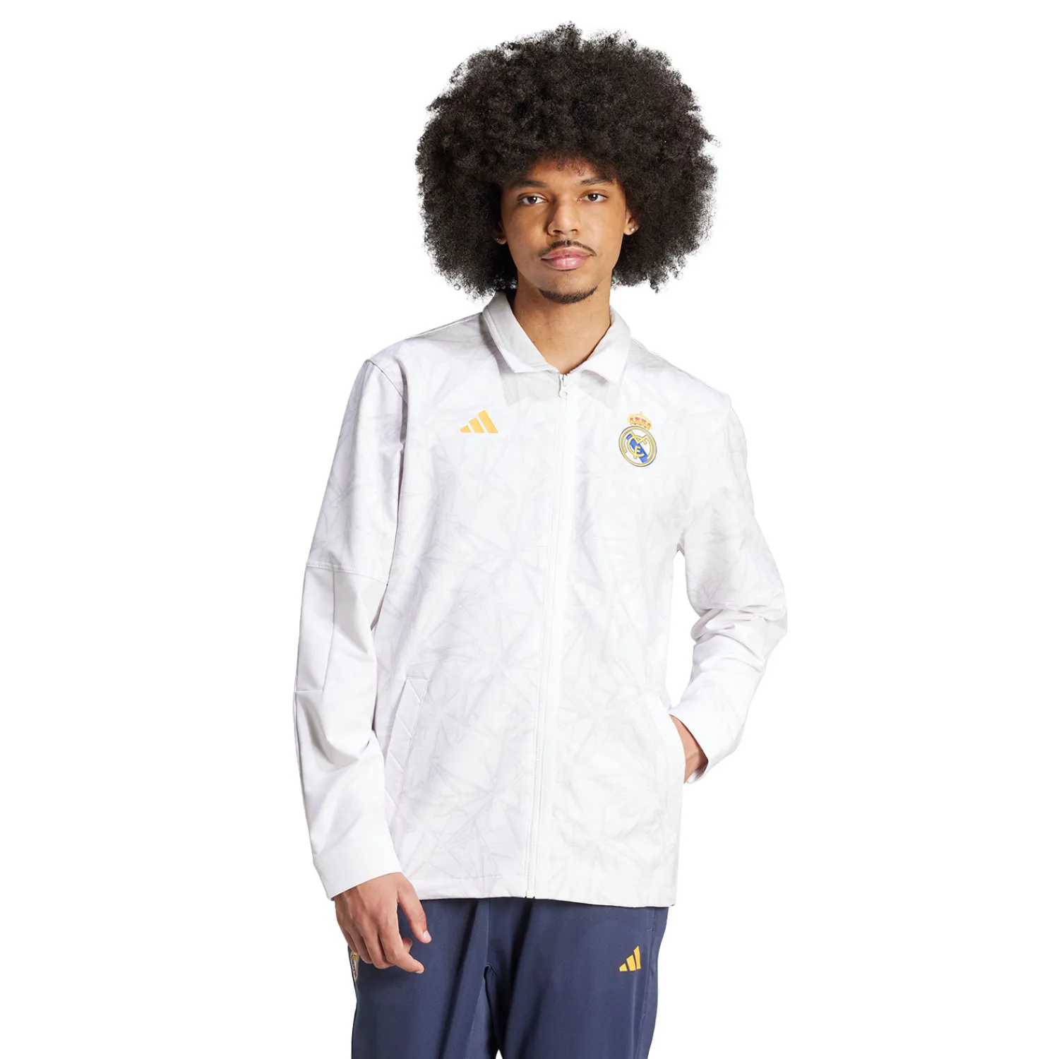 Hombre Adidas España, S.A.U Chaqueta calentamiento Real Madrid Baloncesto