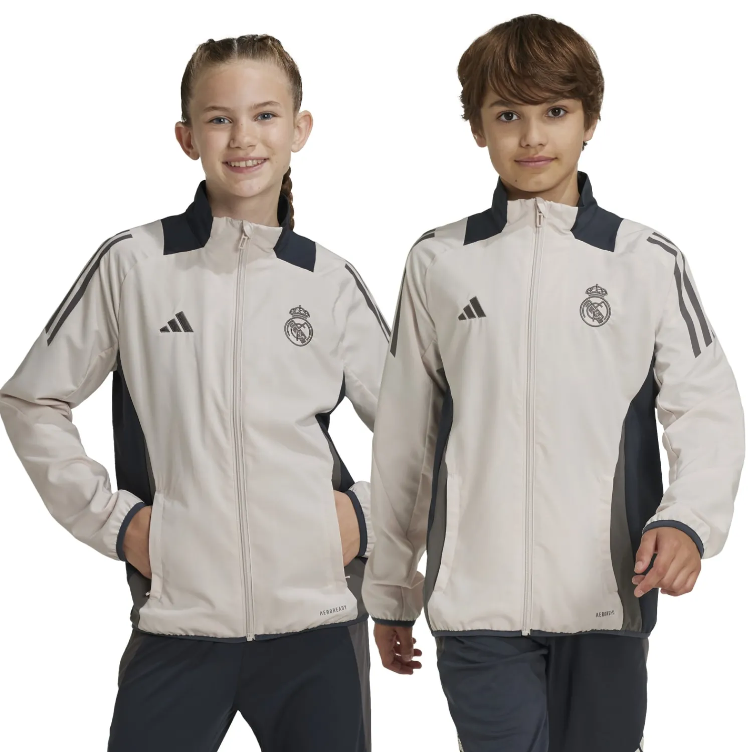 Adidas España, S.A.U Chaqueta Chándal Niños adidas Entrenamiento UCL Beige 24/25