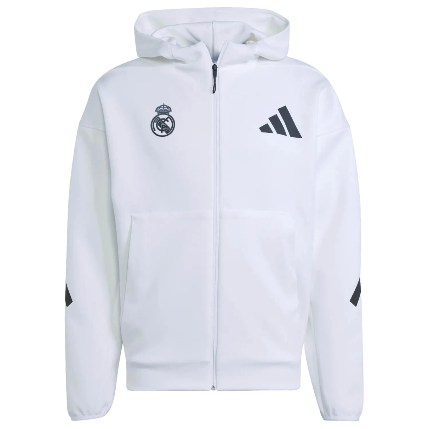 Hombre Adidas España, S.A.U Chaqueta Cremallera Hombre adidas Real Urban Blanca