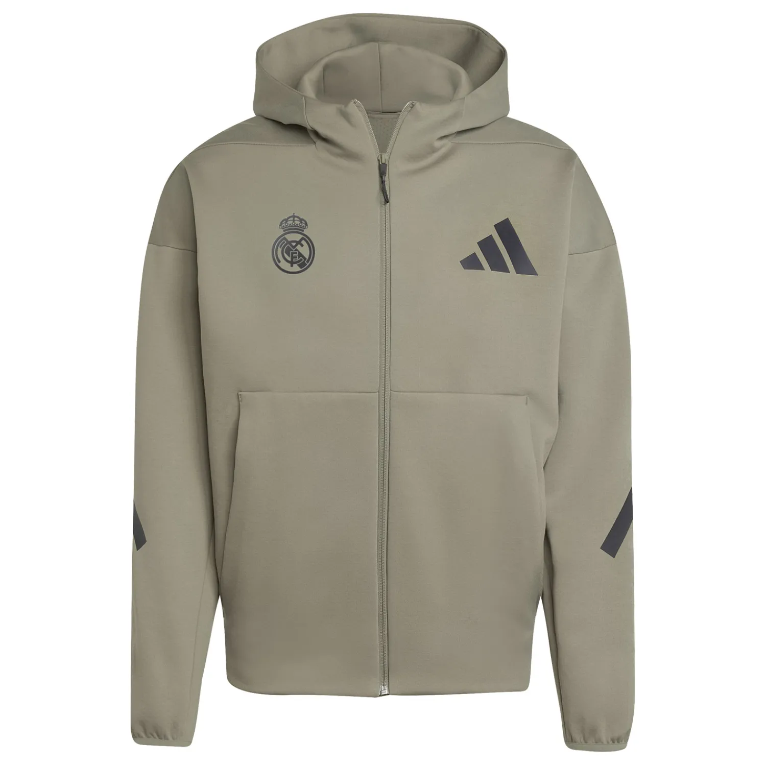 Hombre Adidas España, S.A.U Chaqueta Cremallera Hombre adidas Real Urban Kakhi