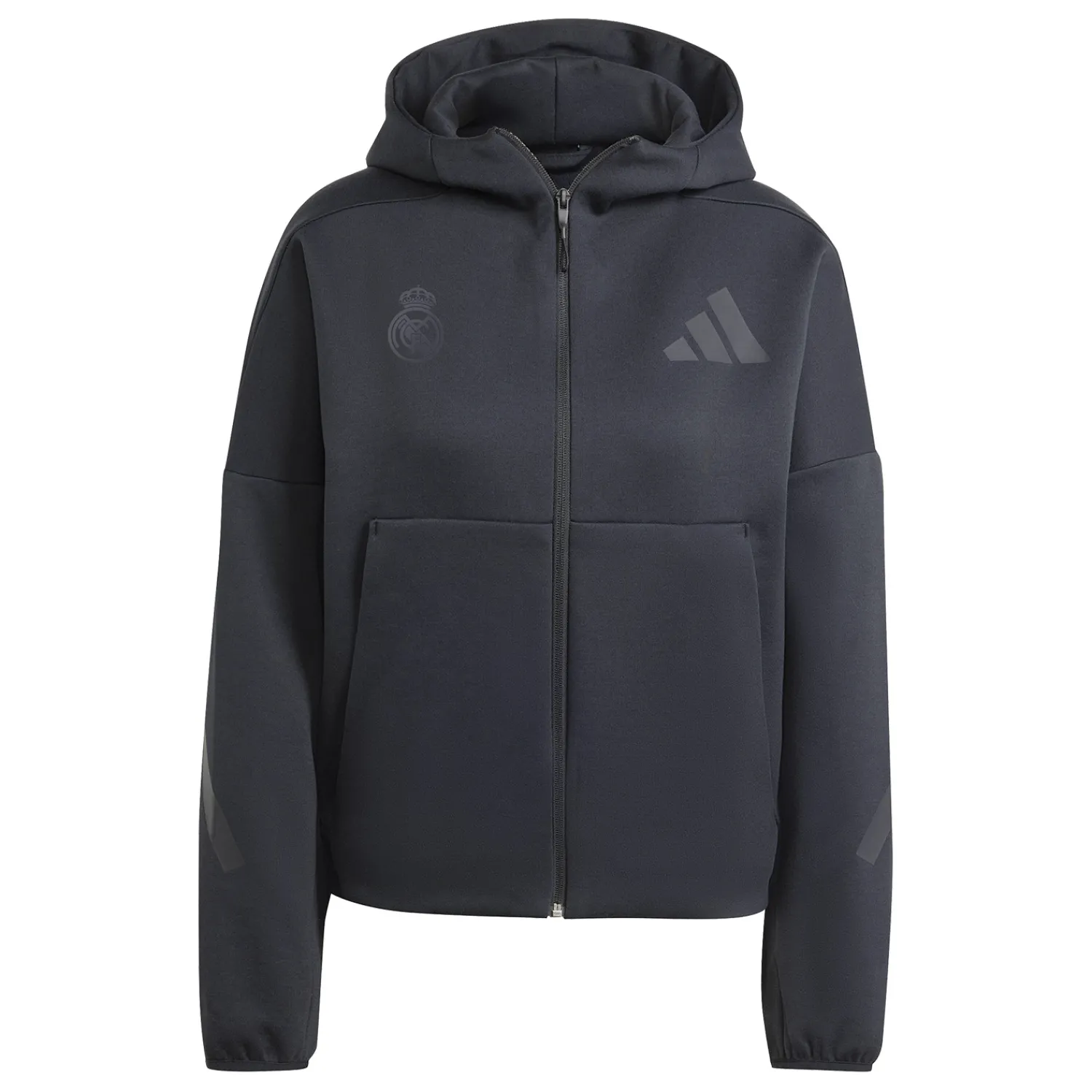 Mujer Adidas España, S.A.U Chaqueta Cremallera Mujer adidas Real Urban Negra