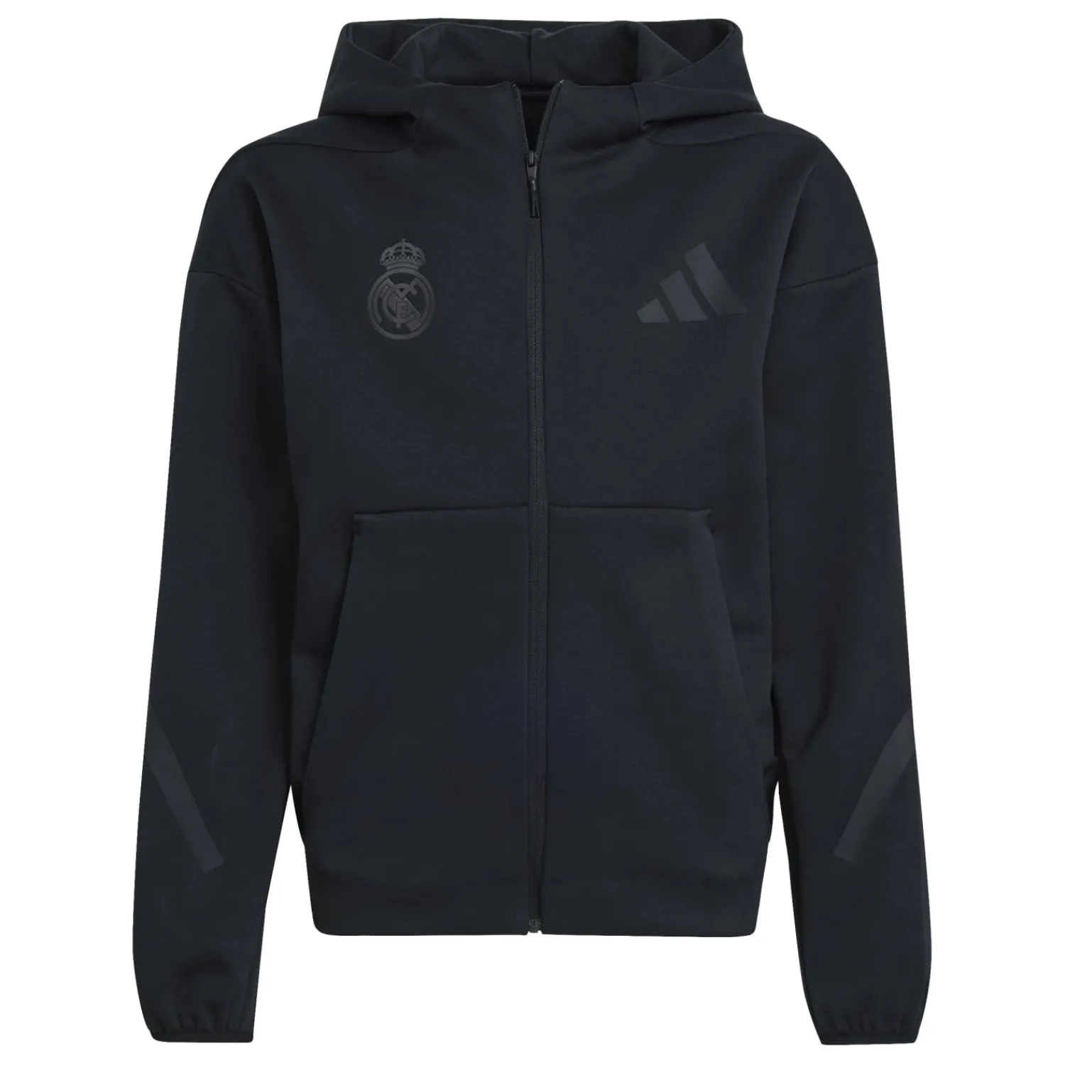 Hombre Adidas España, S.A.U Chaqueta Cremallera Niños adidas Real Urban Negra