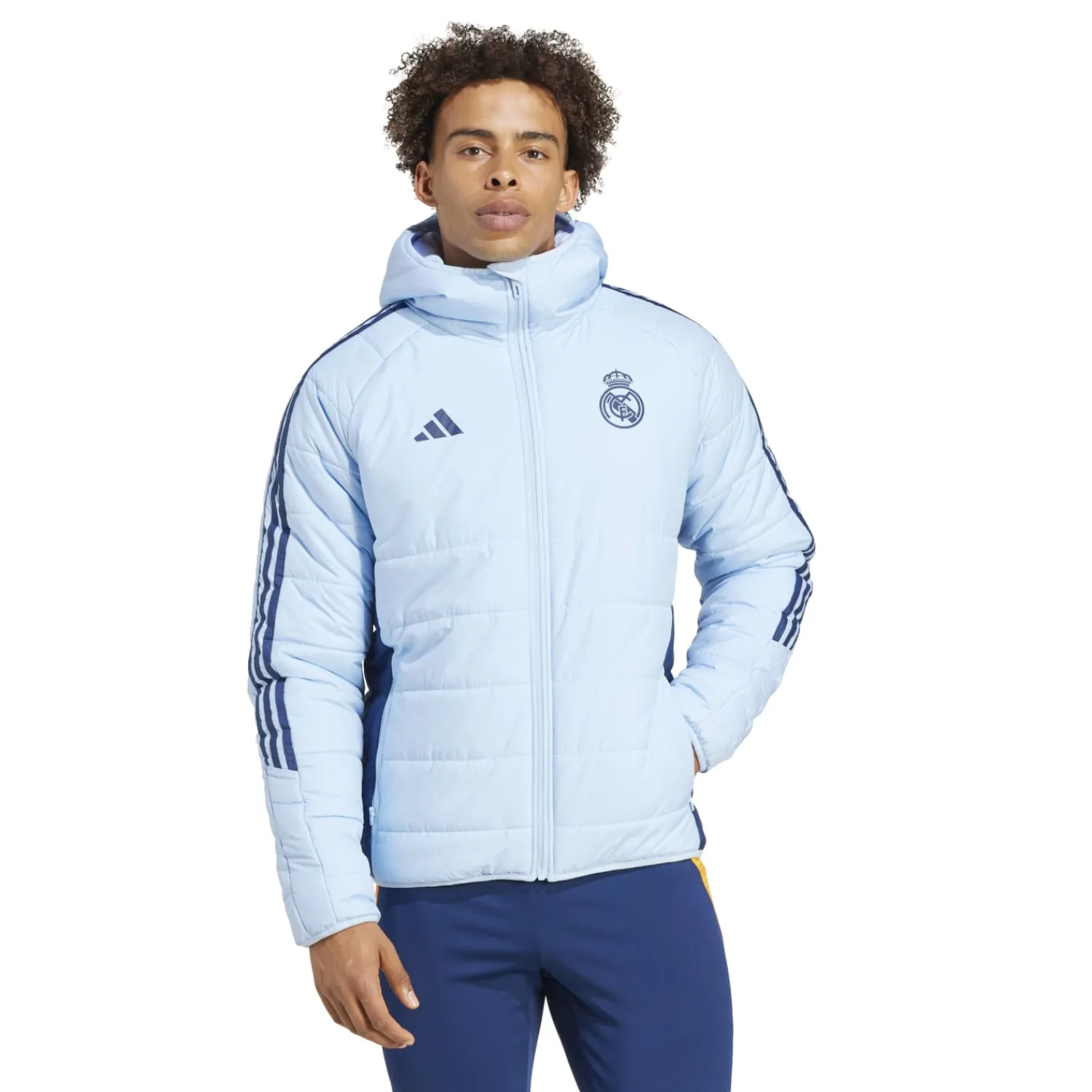 Hombre Adidas España, S.A.U Chaqueta Invierno Hombre Entrenamiento Azul 24/25