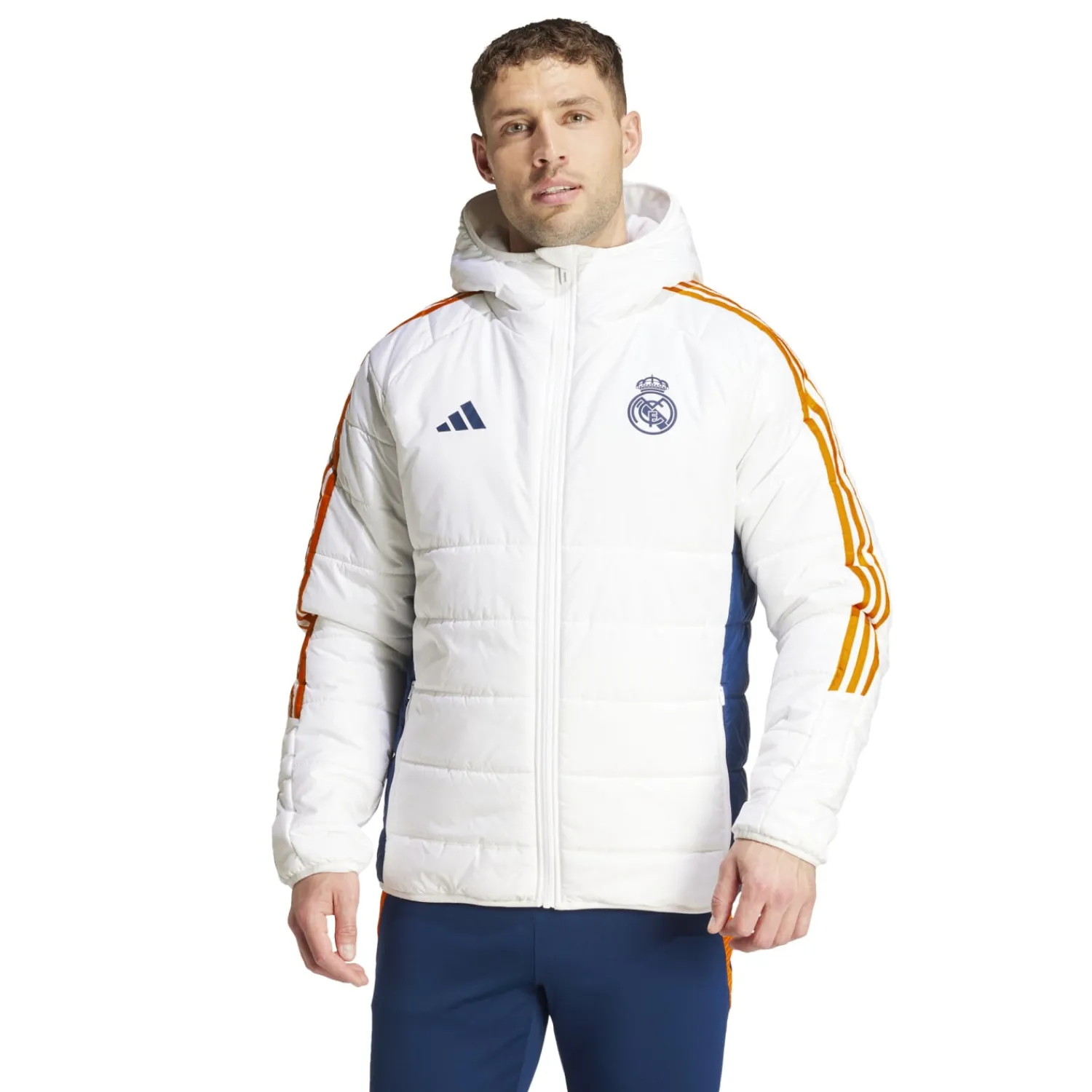 Hombre Adidas España, S.A.U Chaqueta Invierno Hombre Entrenamiento Blanca 24/25