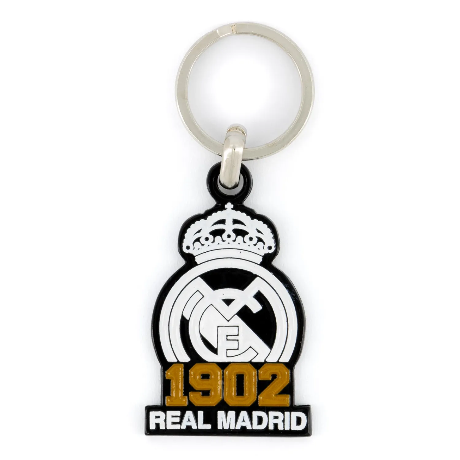 Promoestrategia, S.L. Llavero 1902 Escudo Blanco/Negro Real Madrid