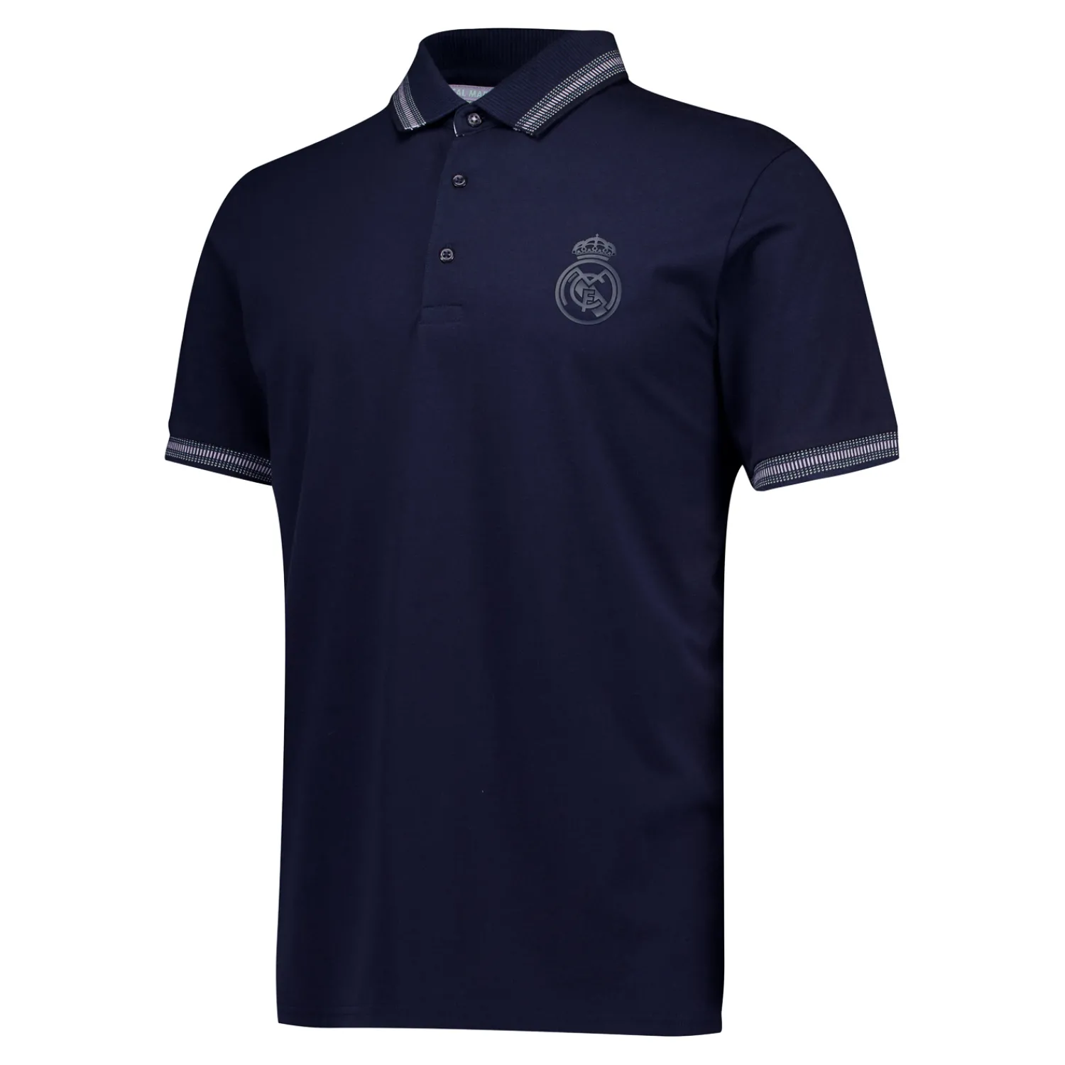 Hombre Foundry Polo Hombre Rayas Tonales Azul Marino Real Madrid