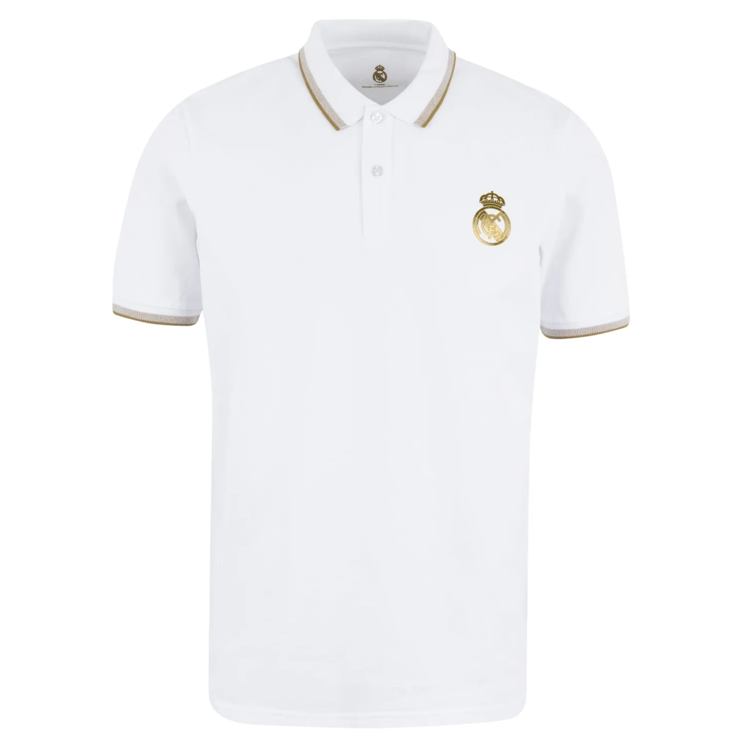 Hombre OSDM Polo Hombre White & Gold