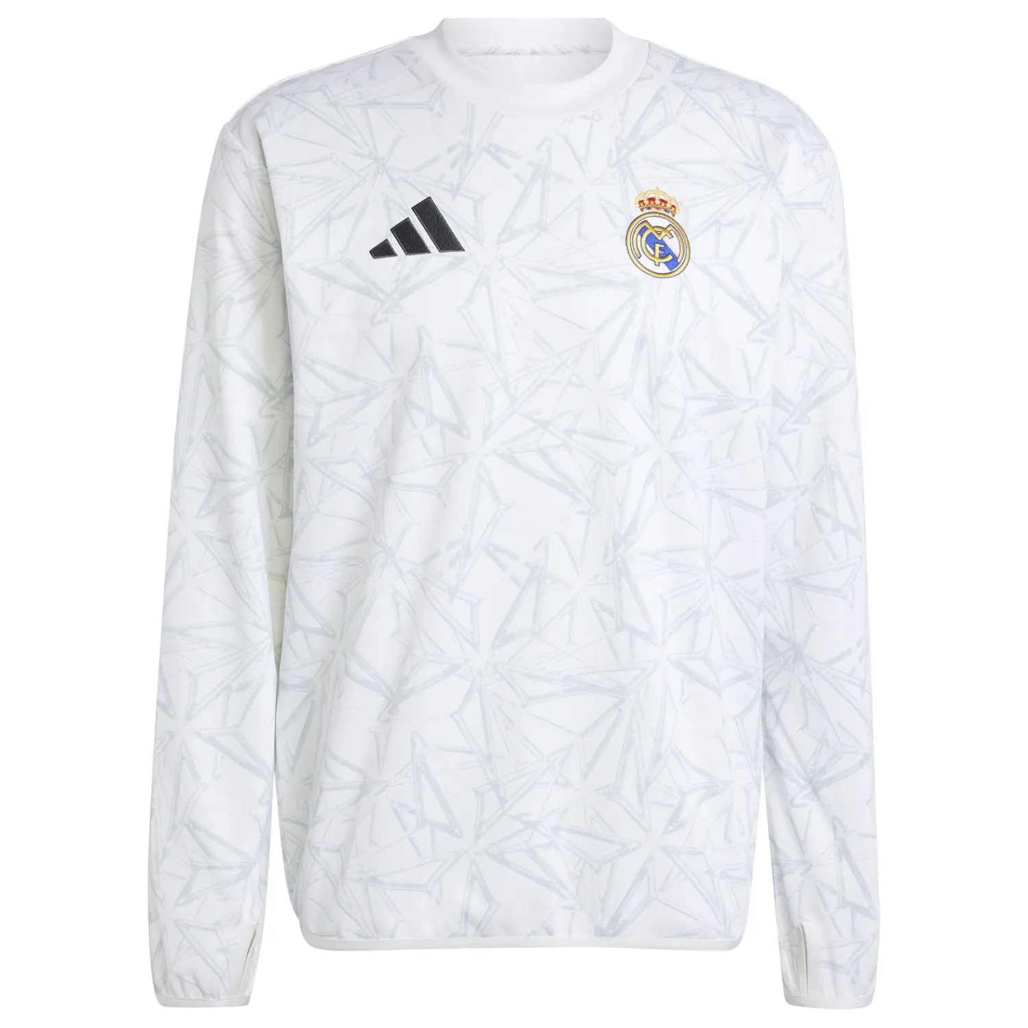 Hombre Adidas España, S.A.U Sudadera Calentamiento Hombre Blanca 24/25