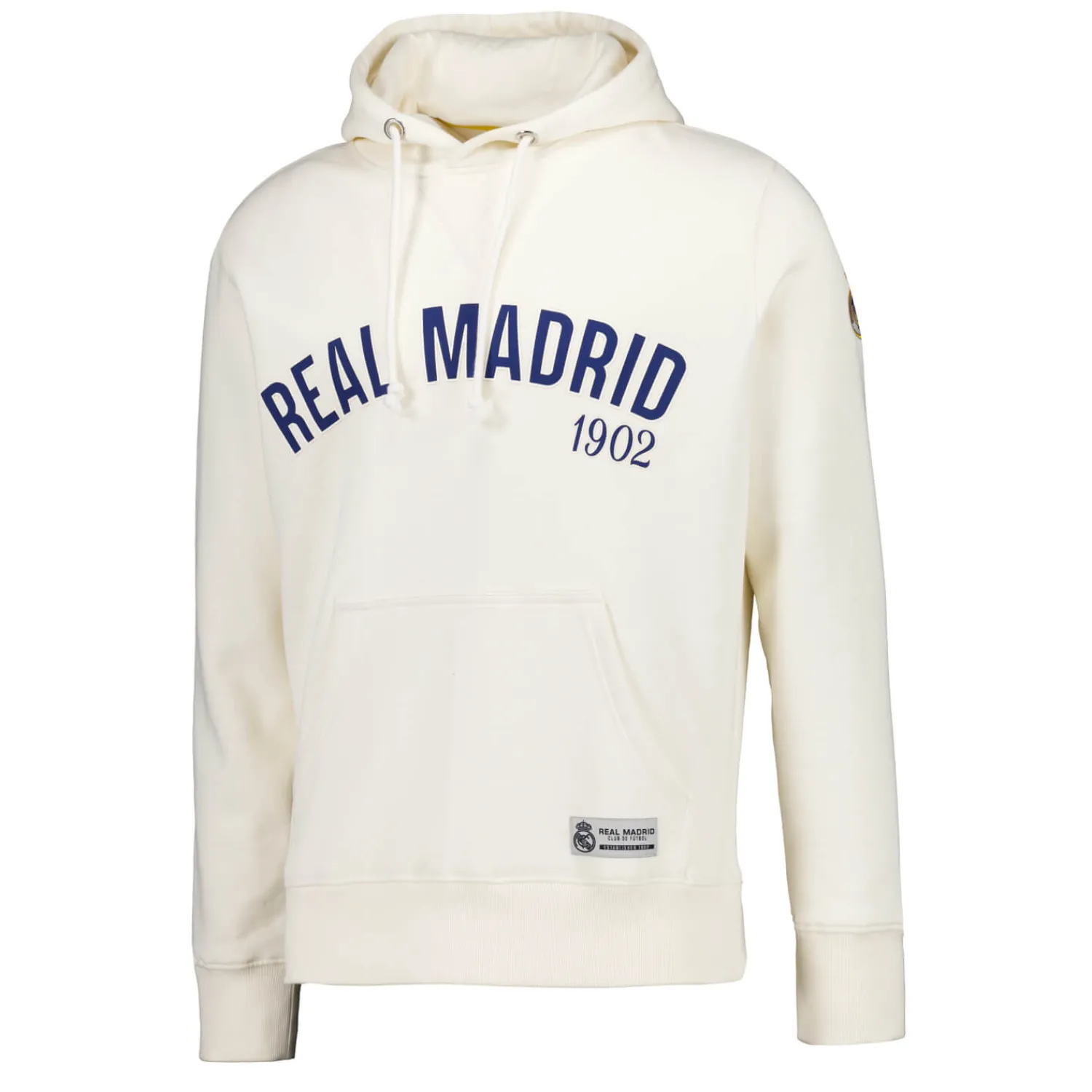 Hombre MBA Solutions Sudadera Capucha Hombre Baseball Blanca Real Madrid