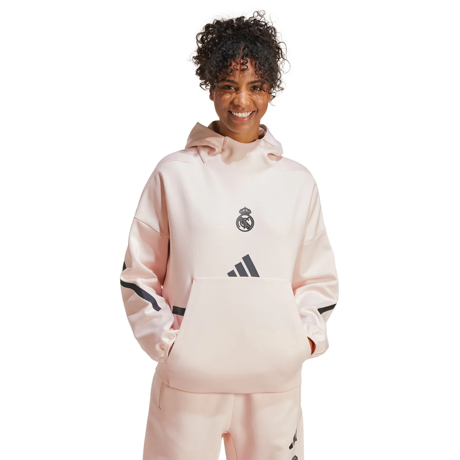 Mujer Adidas España, S.A.U Sudadera con capucha Mujer adidas Real Urban Rosa