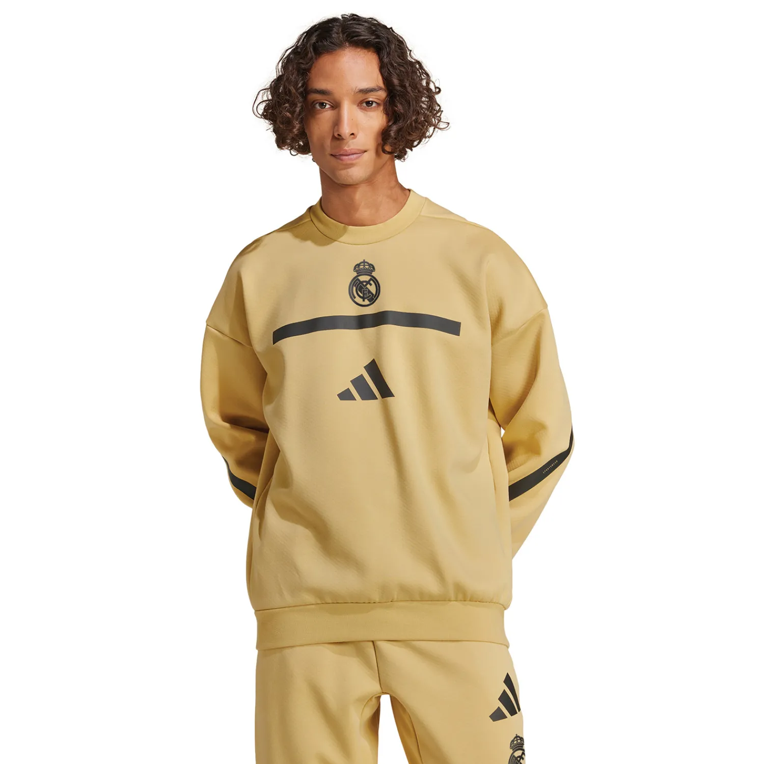 Hombre Adidas España, S.A.U Sudadera Hombre adidas Real Urban Beige