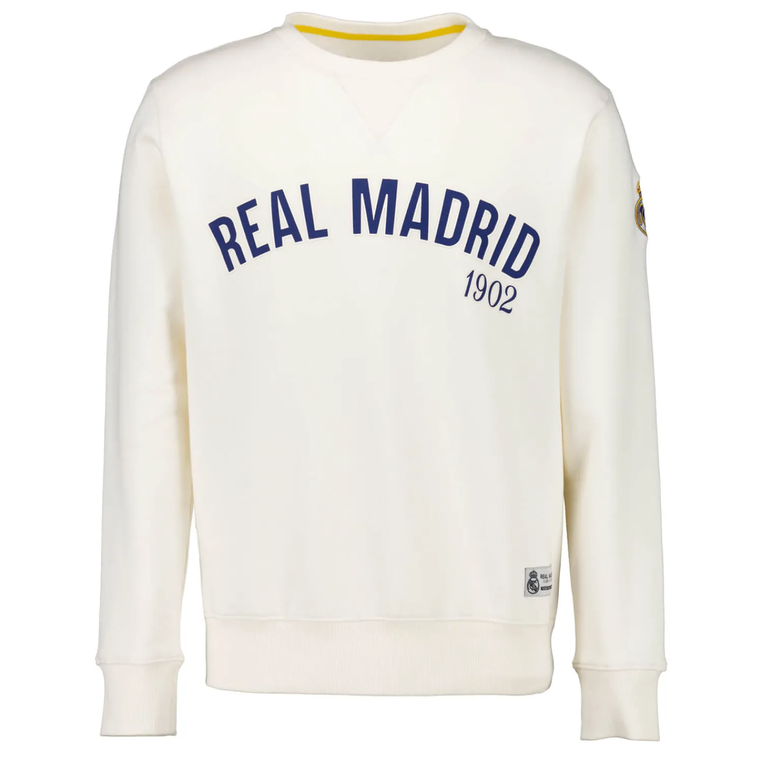 Hombre MBA Solutions Sudadera Hombre Baseball Blanca Real Madrid