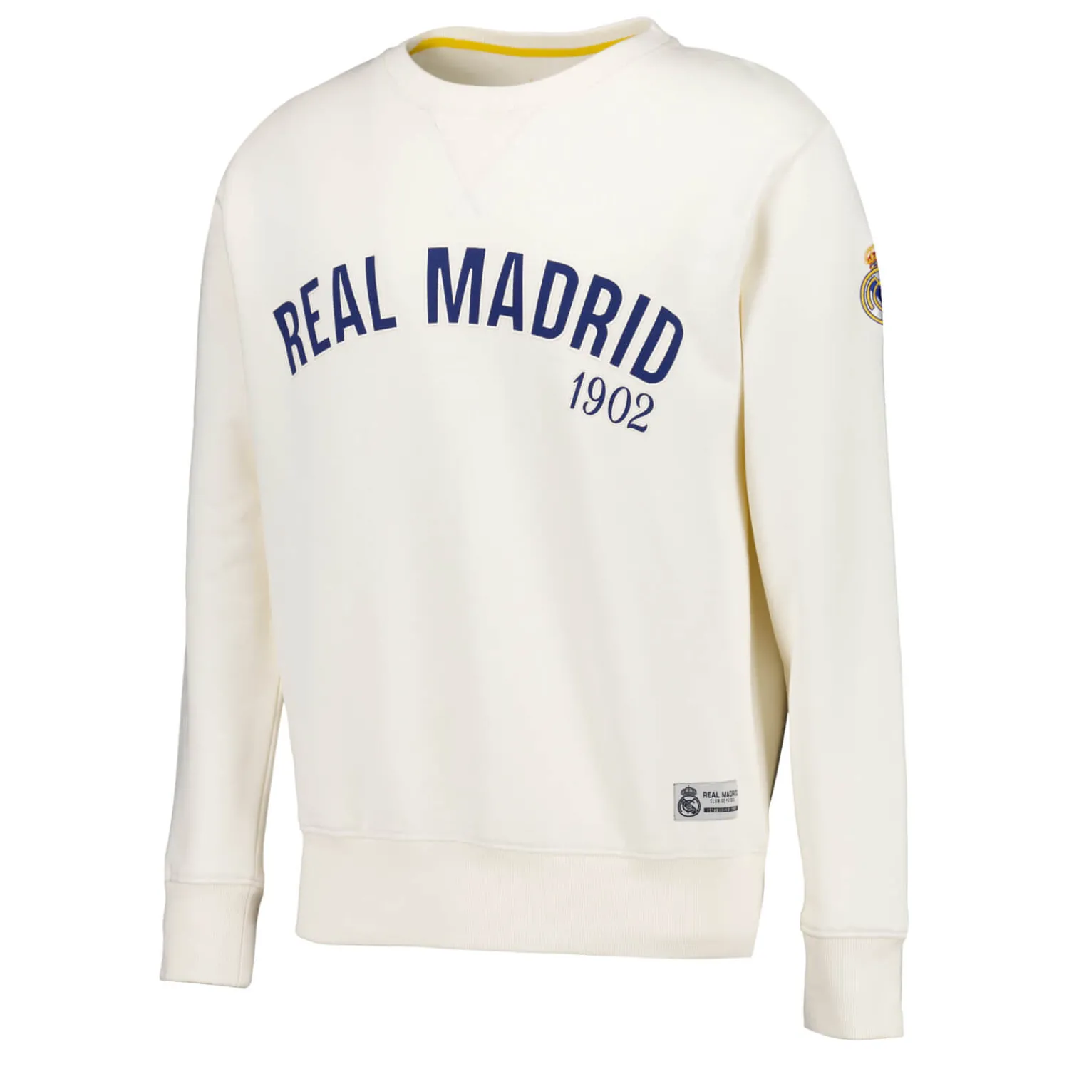 Hombre MBA Solutions Sudadera Hombre Baseball Blanca Real Madrid