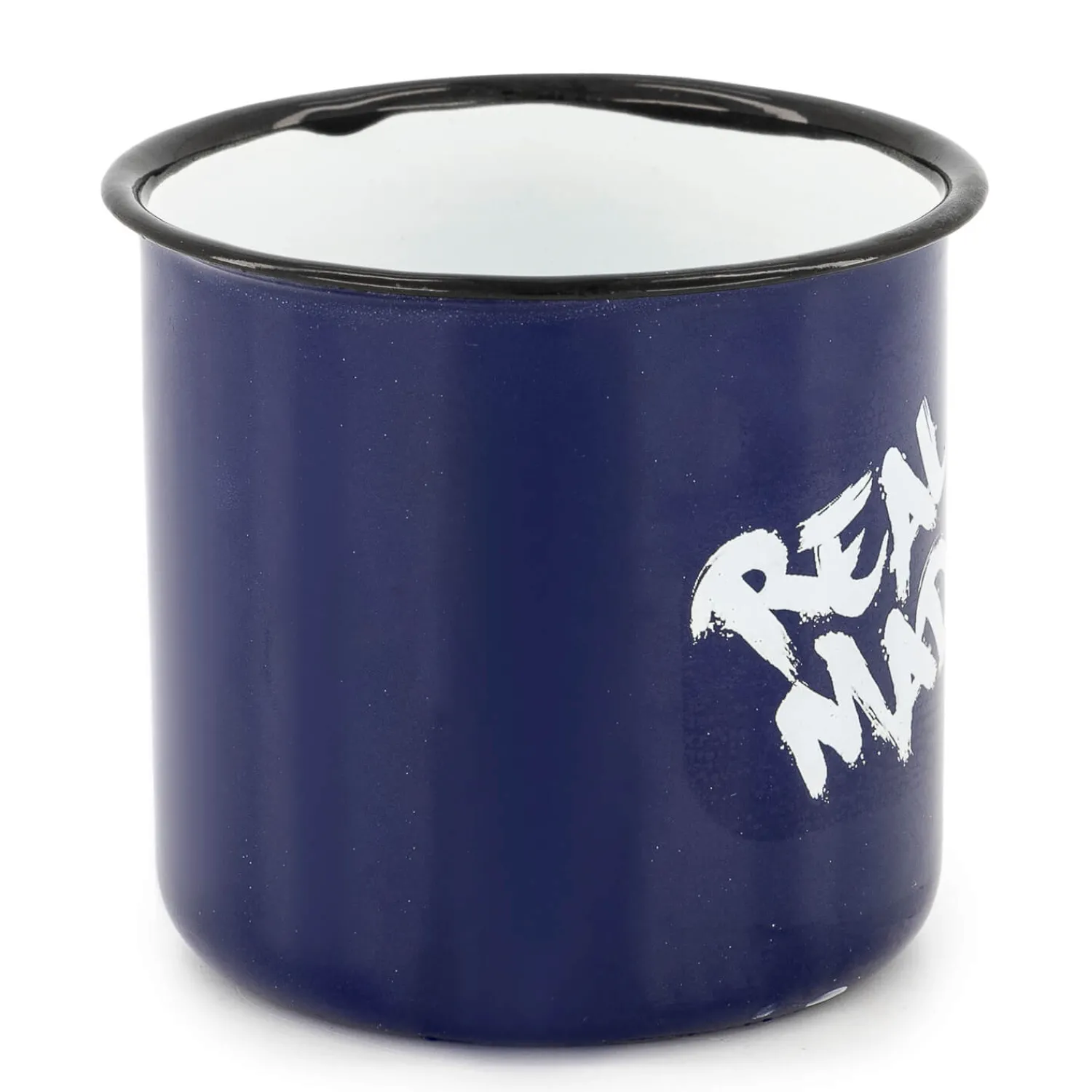 JLK Merchandising, S.L. Taza Metalica 350ml Texto Azul Real Madrid